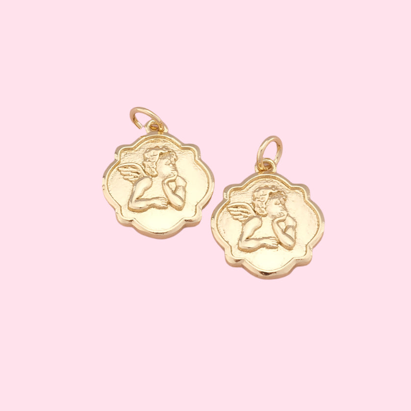 gold angel charm