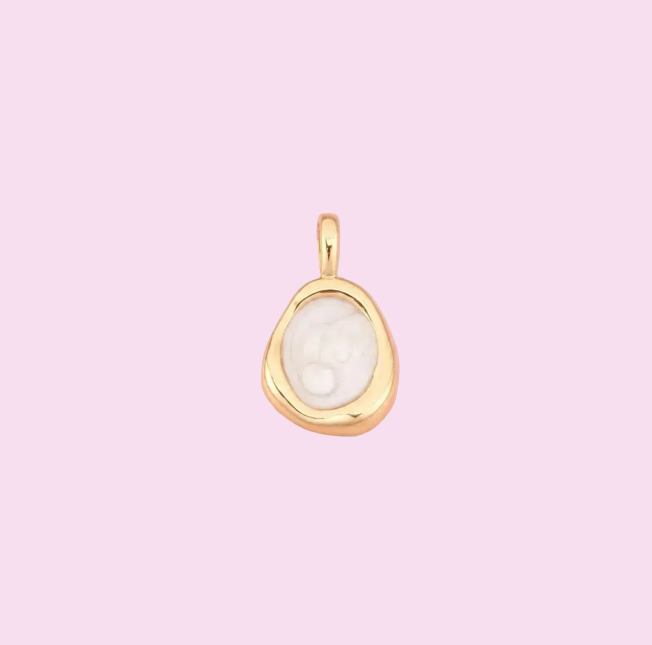 enamel white charm