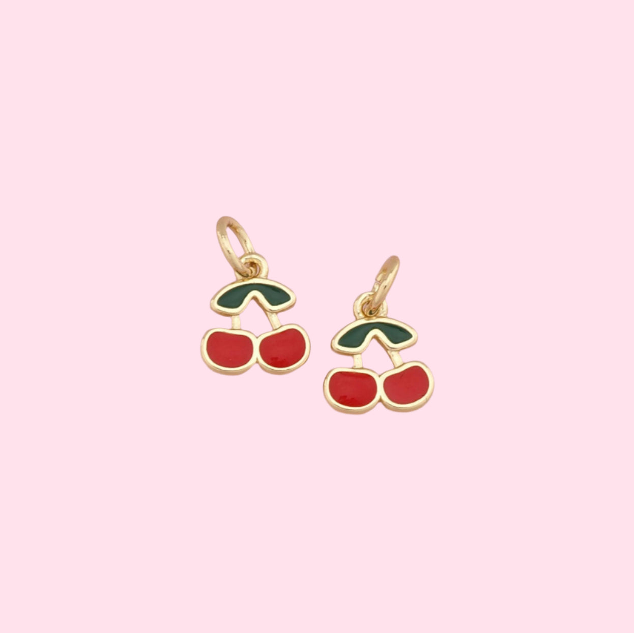 gold cherry charm