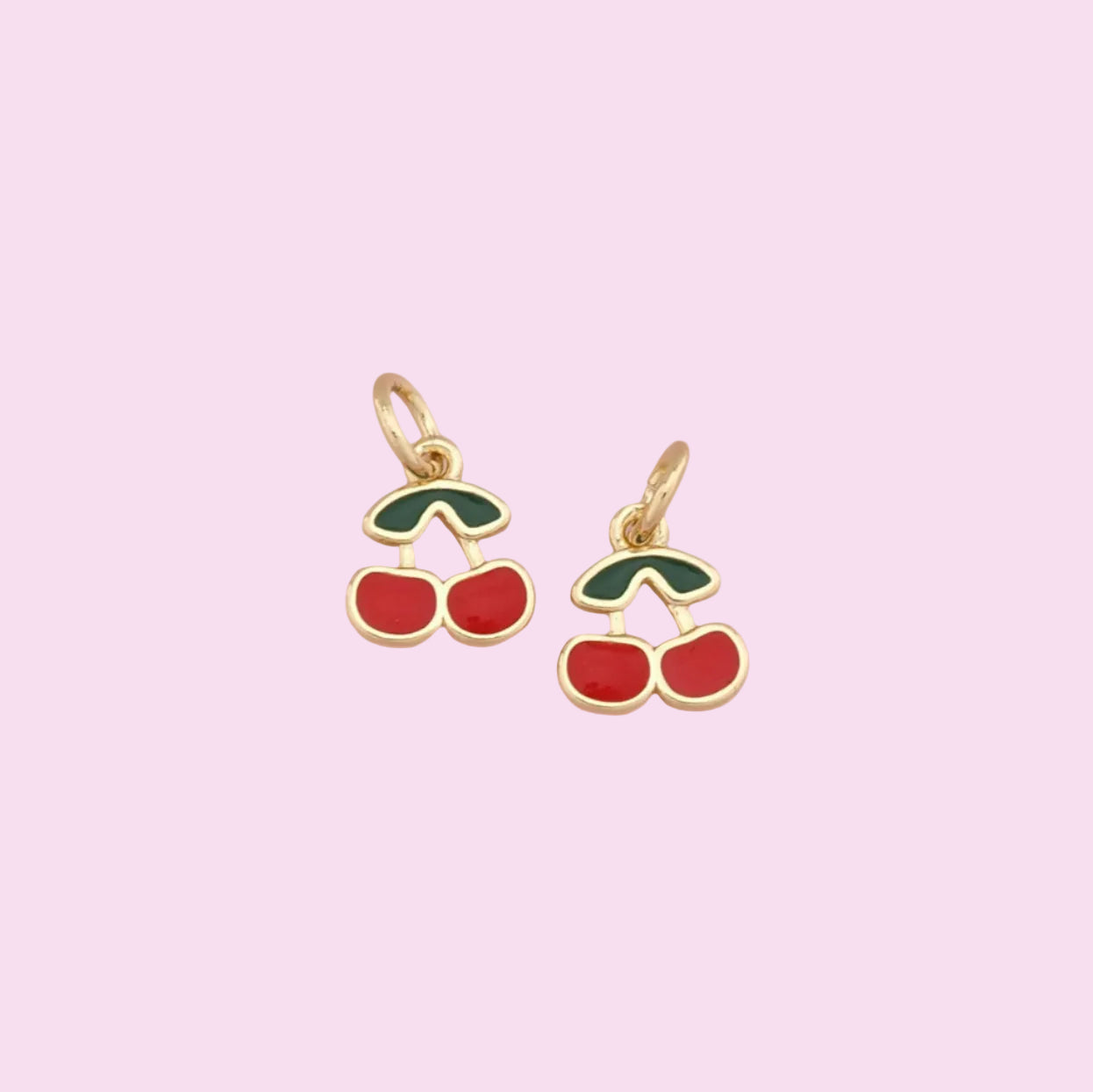 gold cherry charm