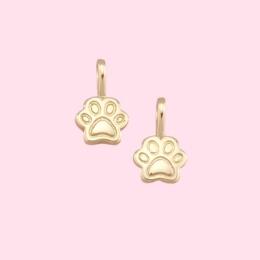 gold paw charm
