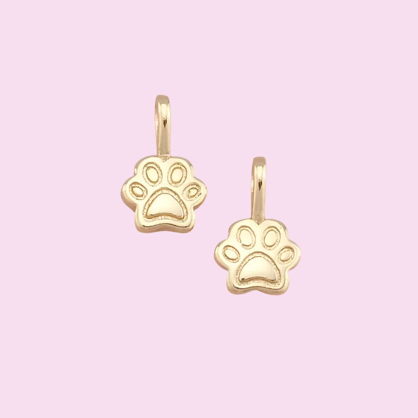 gold paw charm