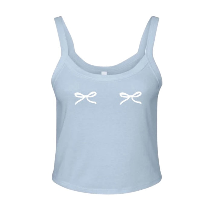 blue bow tank