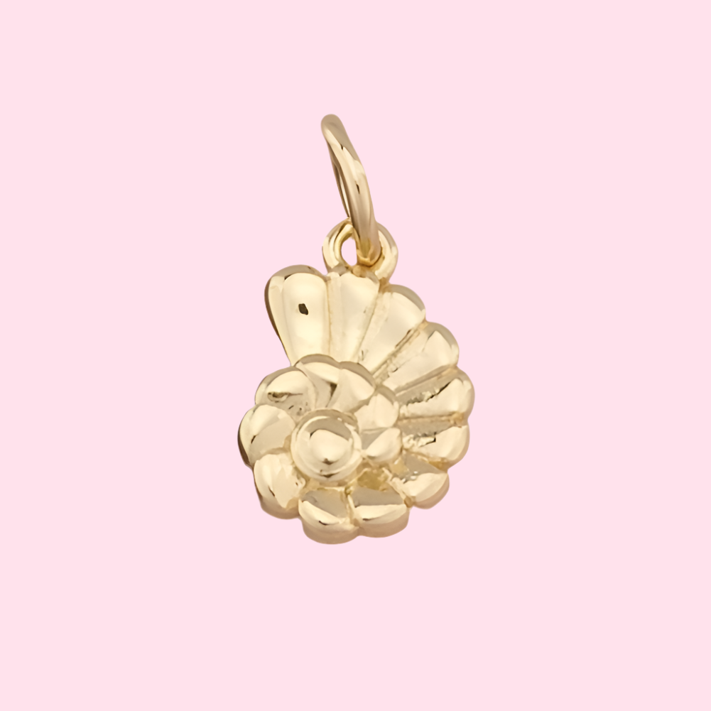 gold conch charm