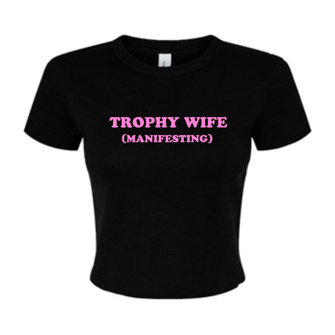 trophy wife cropped tee