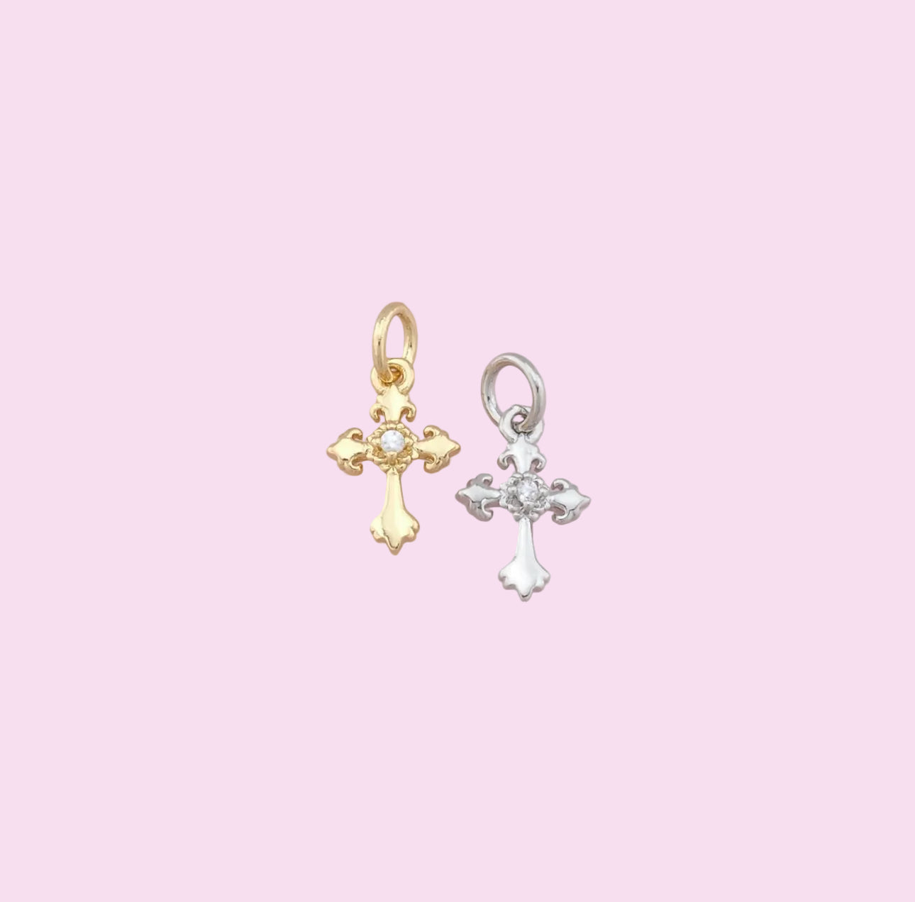 gold cross charm
