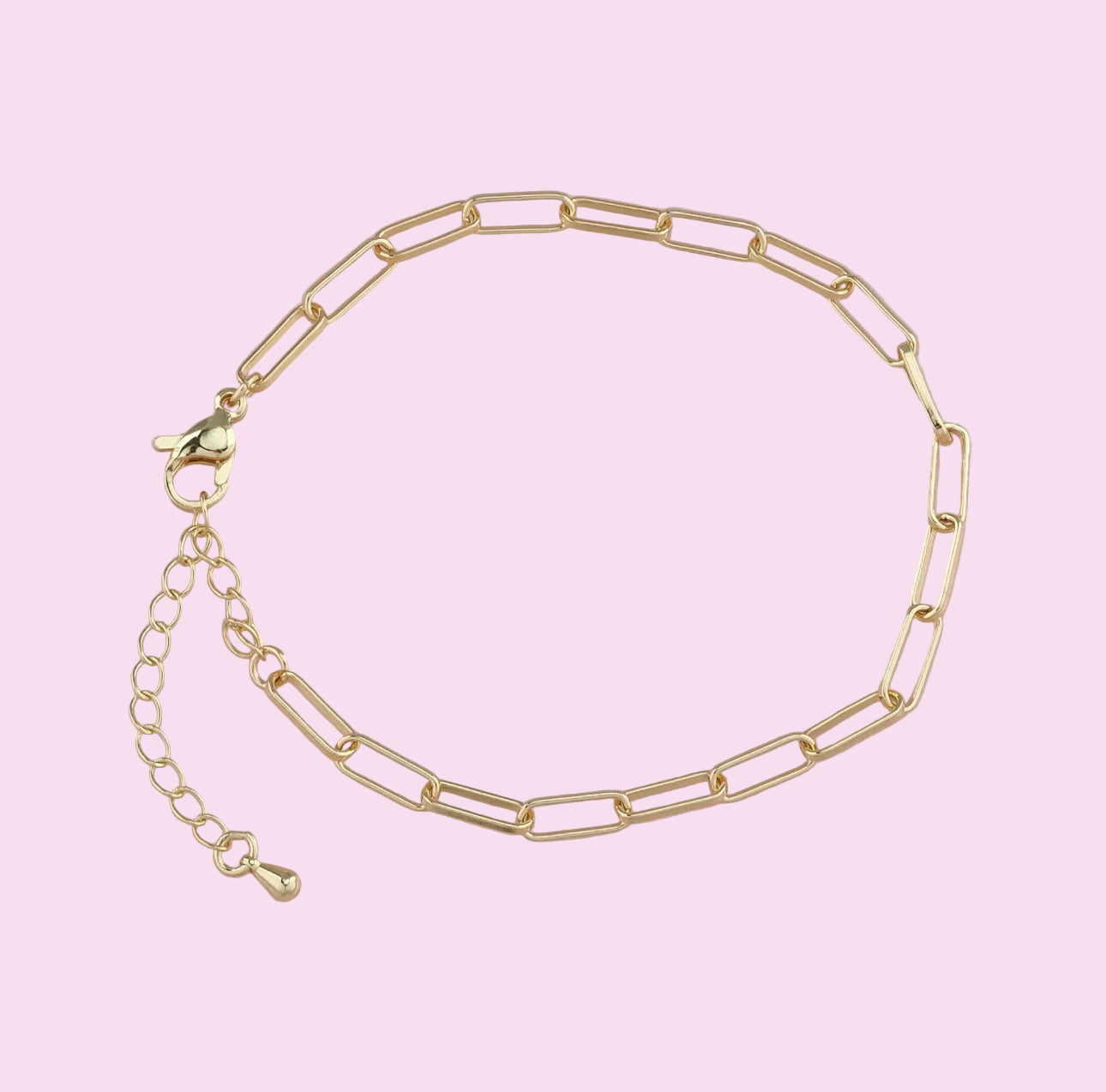 gold linked bracelet
