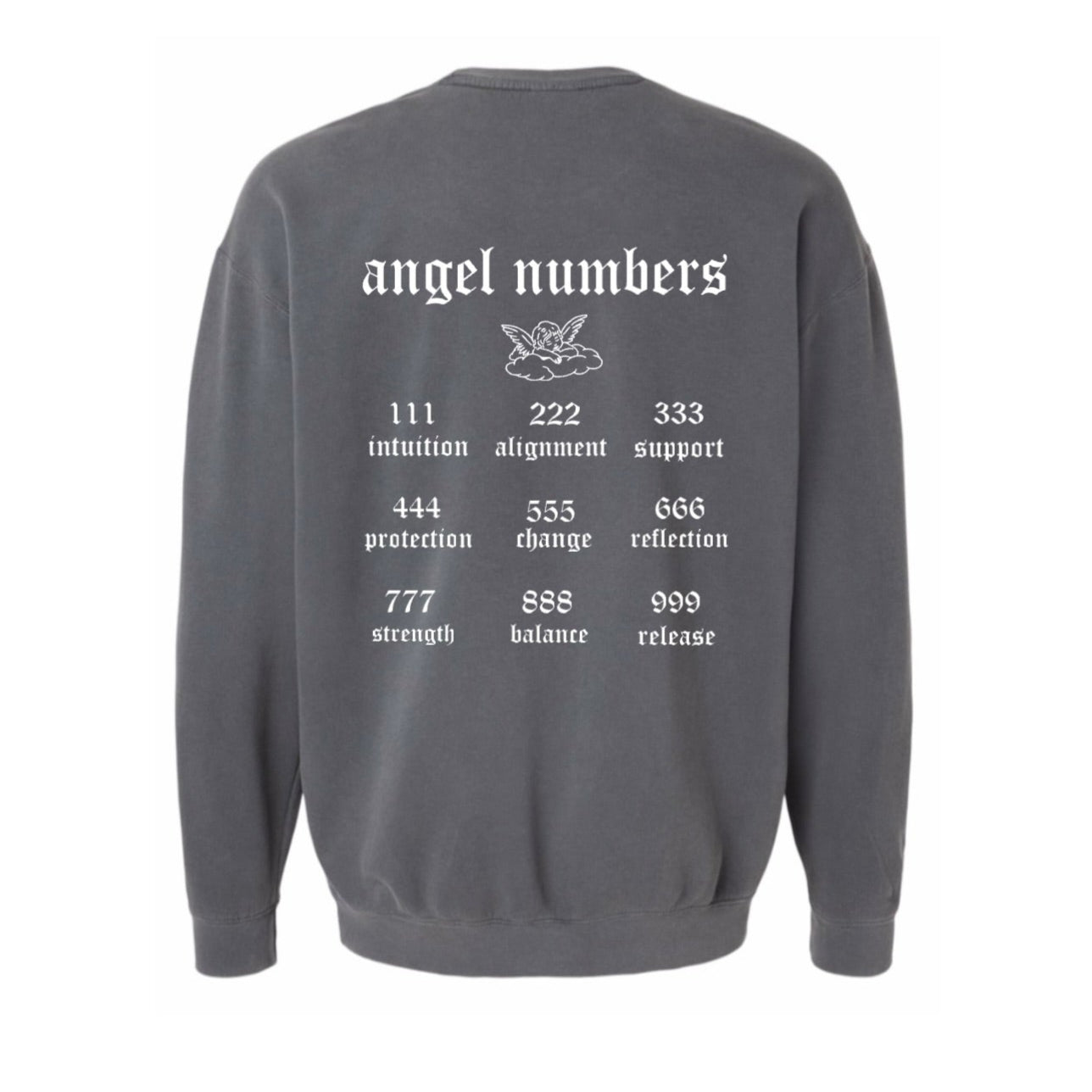 angel numbers crewneck