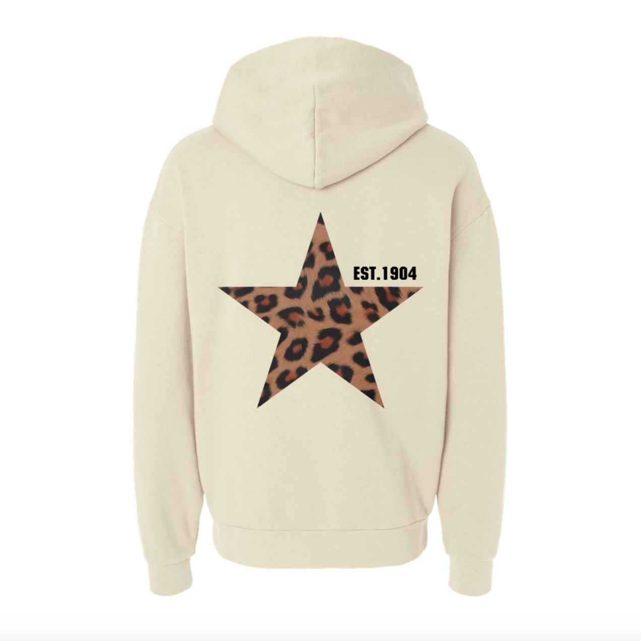 leopard star hoodie