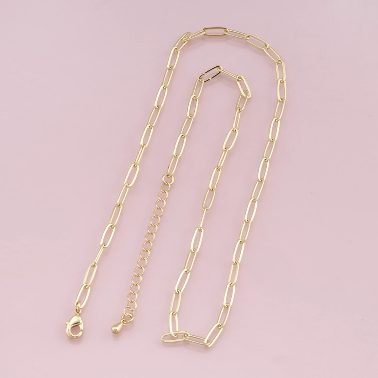 gold paperclip necklace