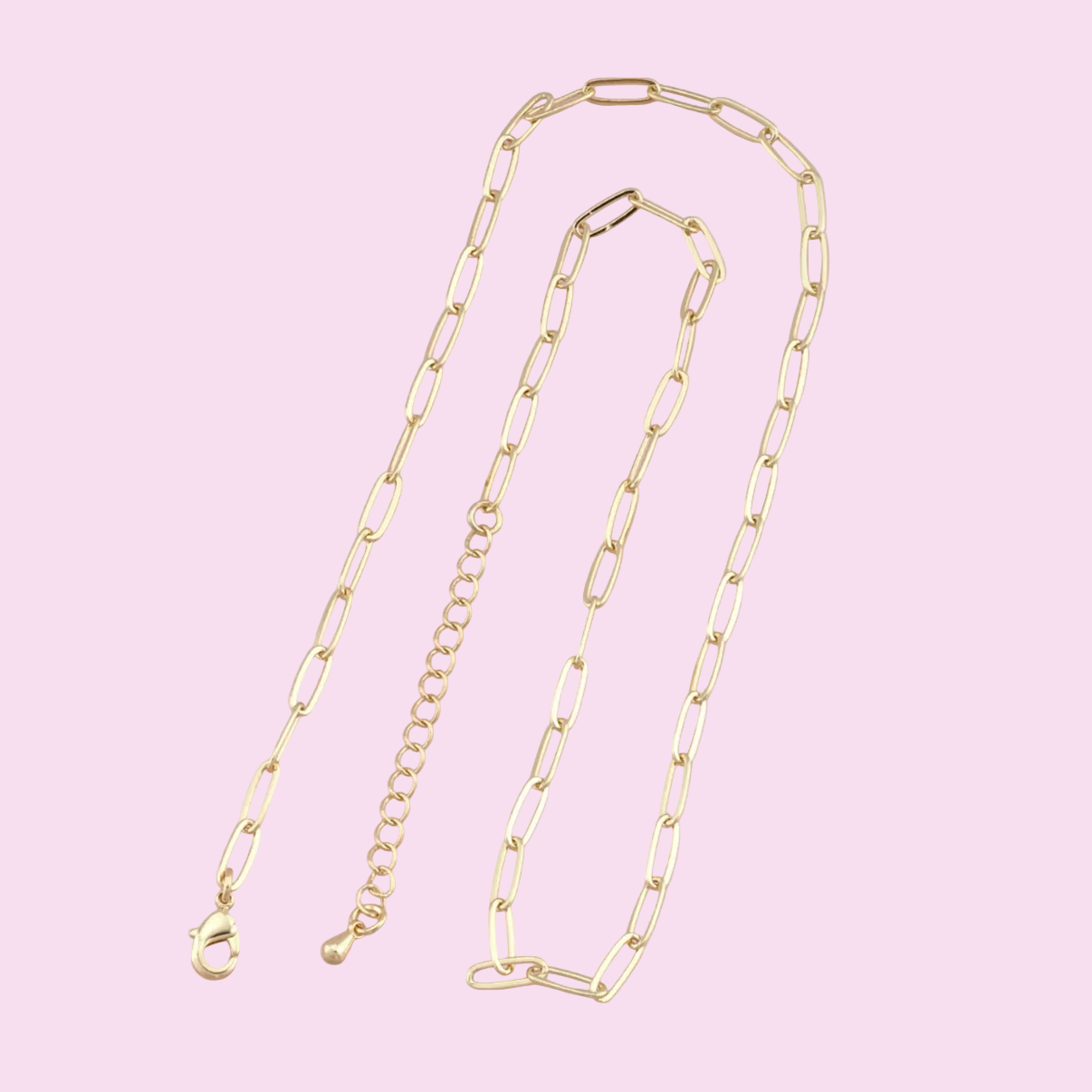 gold paperclip necklace