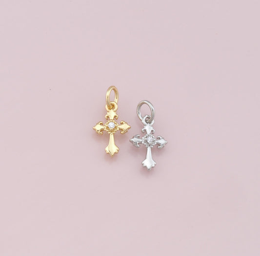 gold cross charm