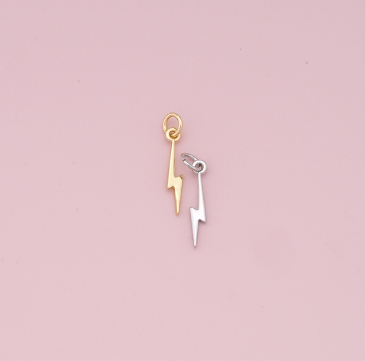 gold lightening charm