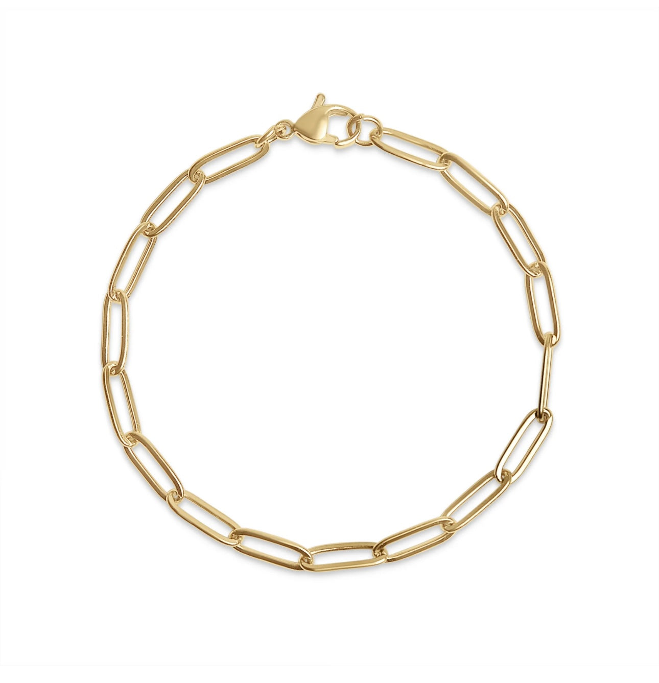 Gold stainless steel bracelet