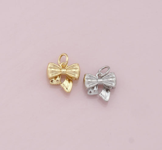 gold bow charm