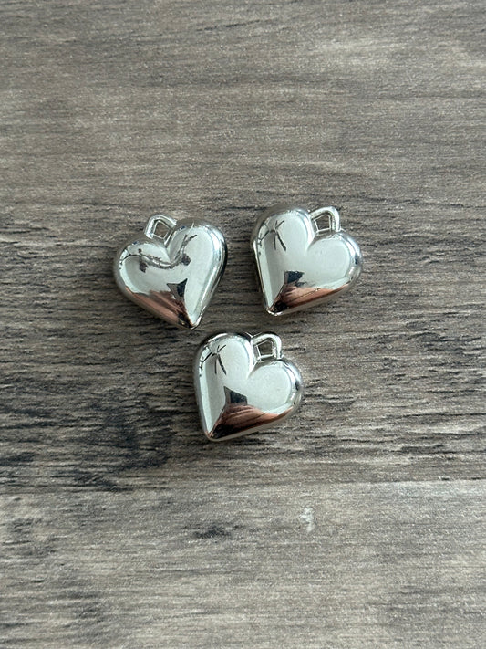 silver heart charm