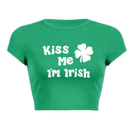 kiss me i’m irish green tee