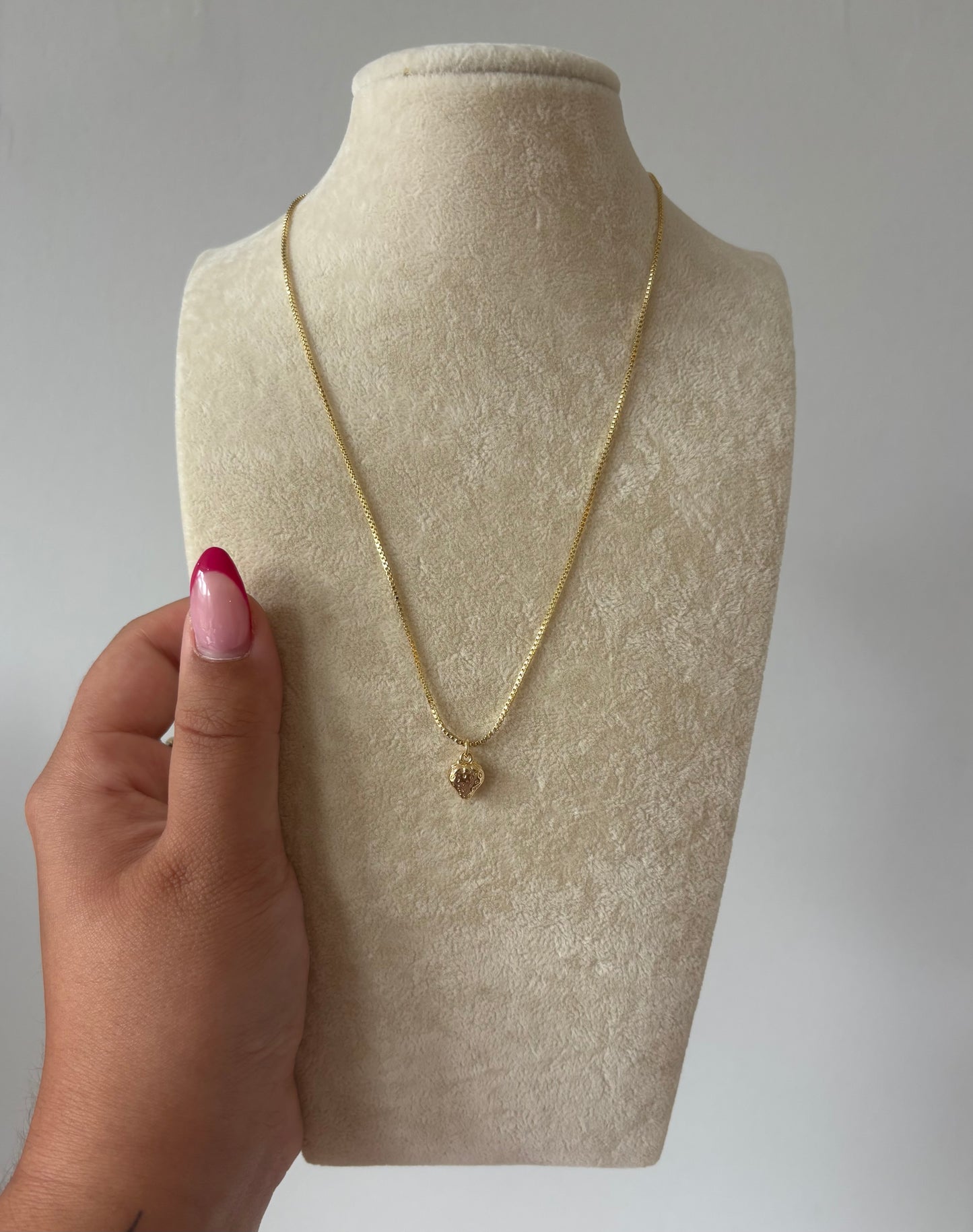 strawberry gold necklace