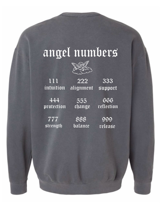 angel numbers crewneck