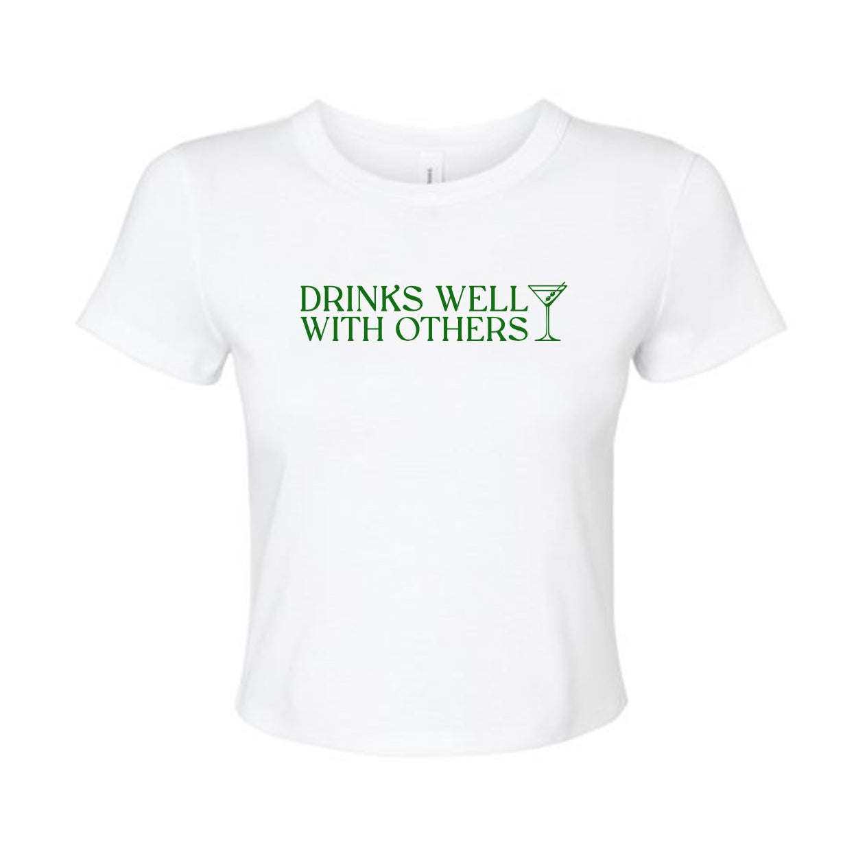 drinks well with others baby tee