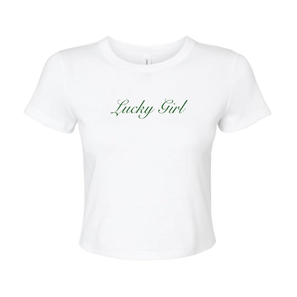 lucky girl baby tee