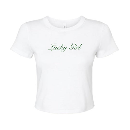 lucky girl baby tee