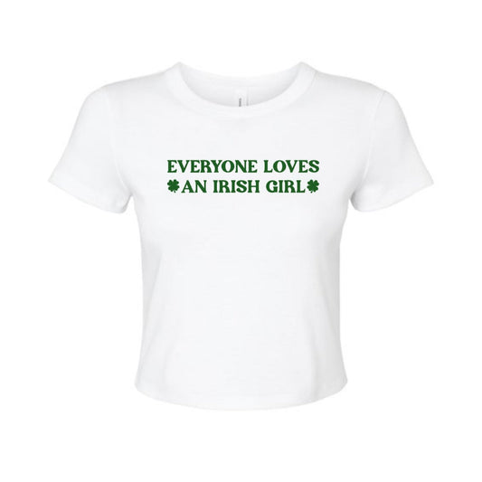 everyone loves an irish girl baby tee