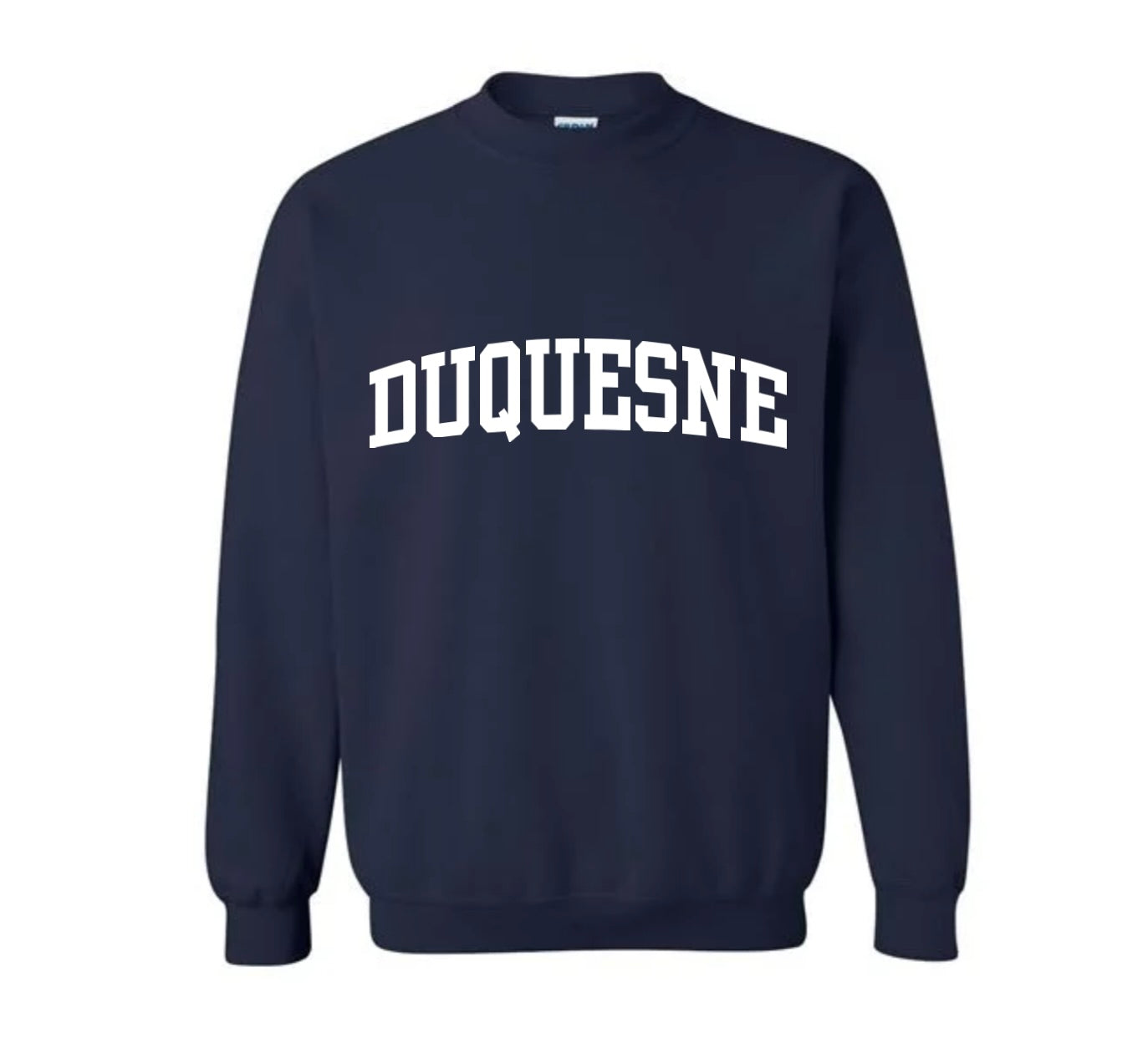 navy classic crewneck