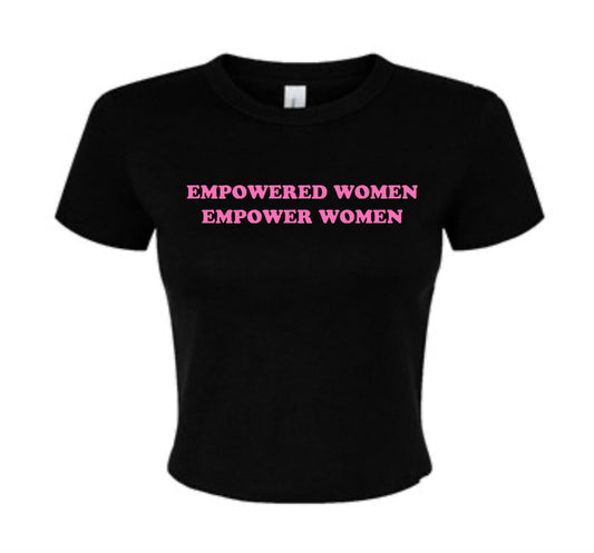 empowered women crop top