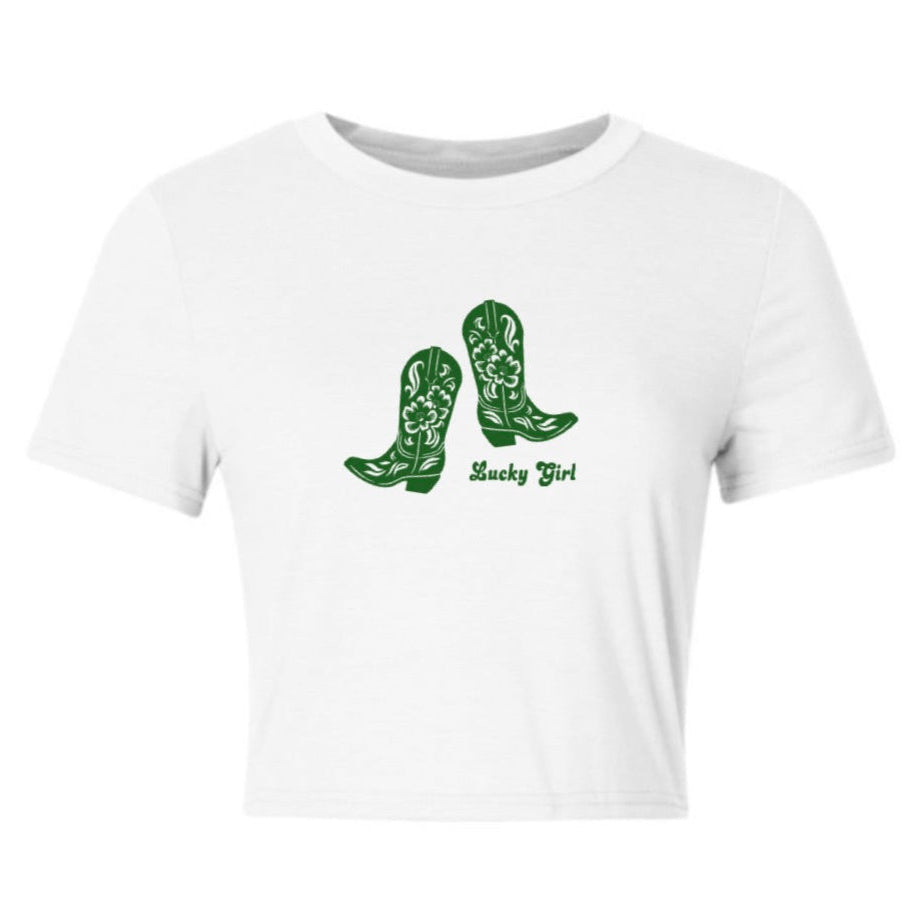 lucky cowgirl tee - saint patrick's day collection