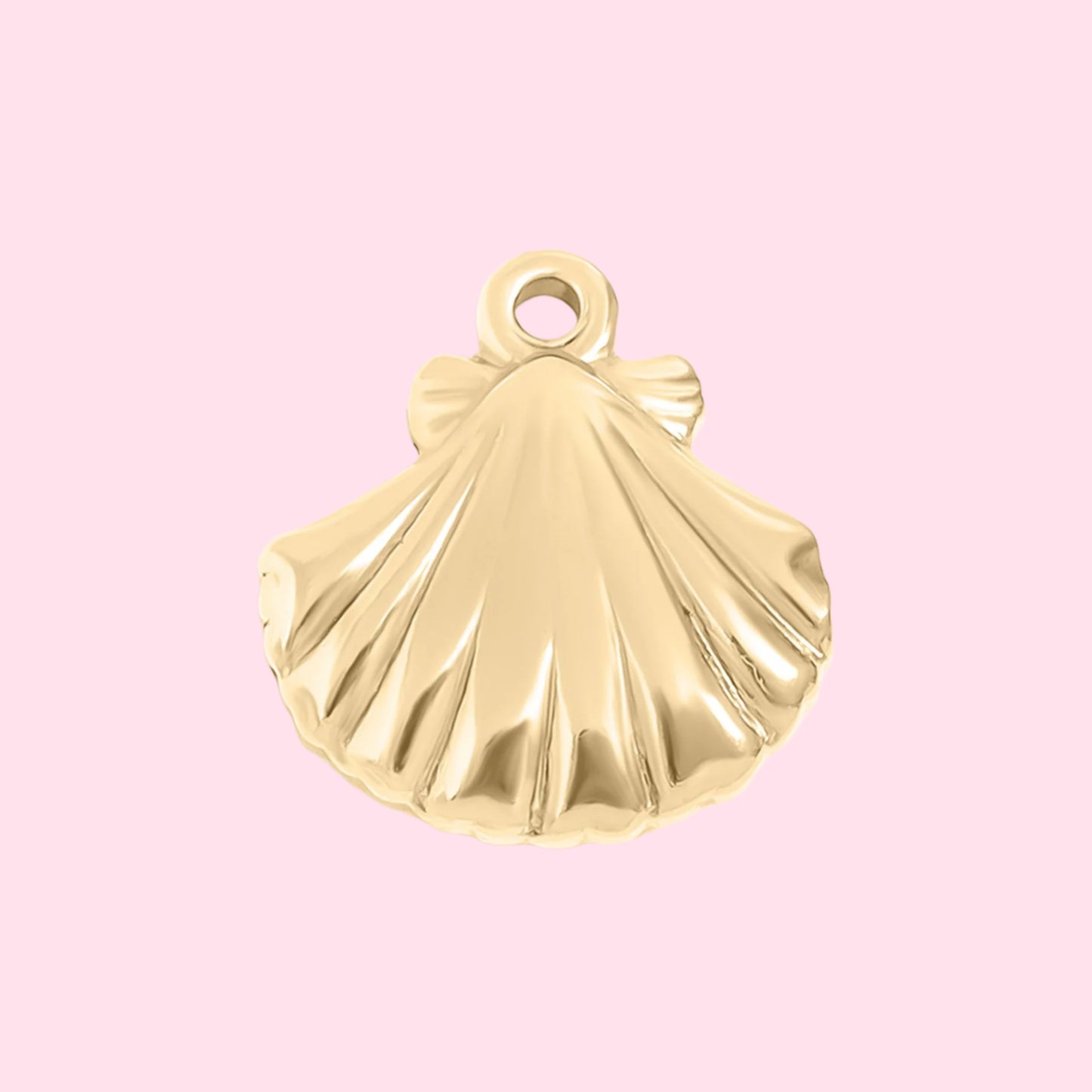 gold shell charm