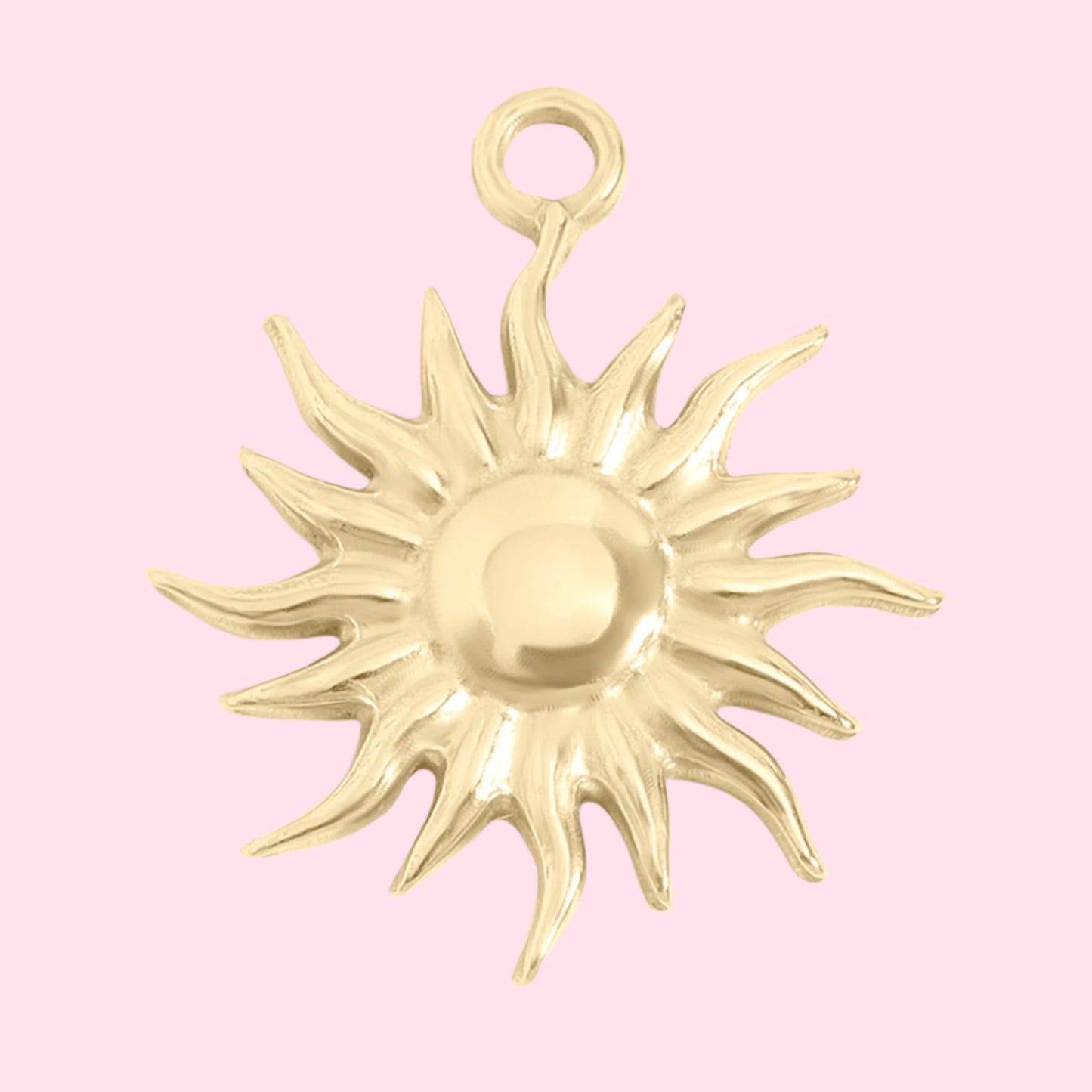 gold sun charm